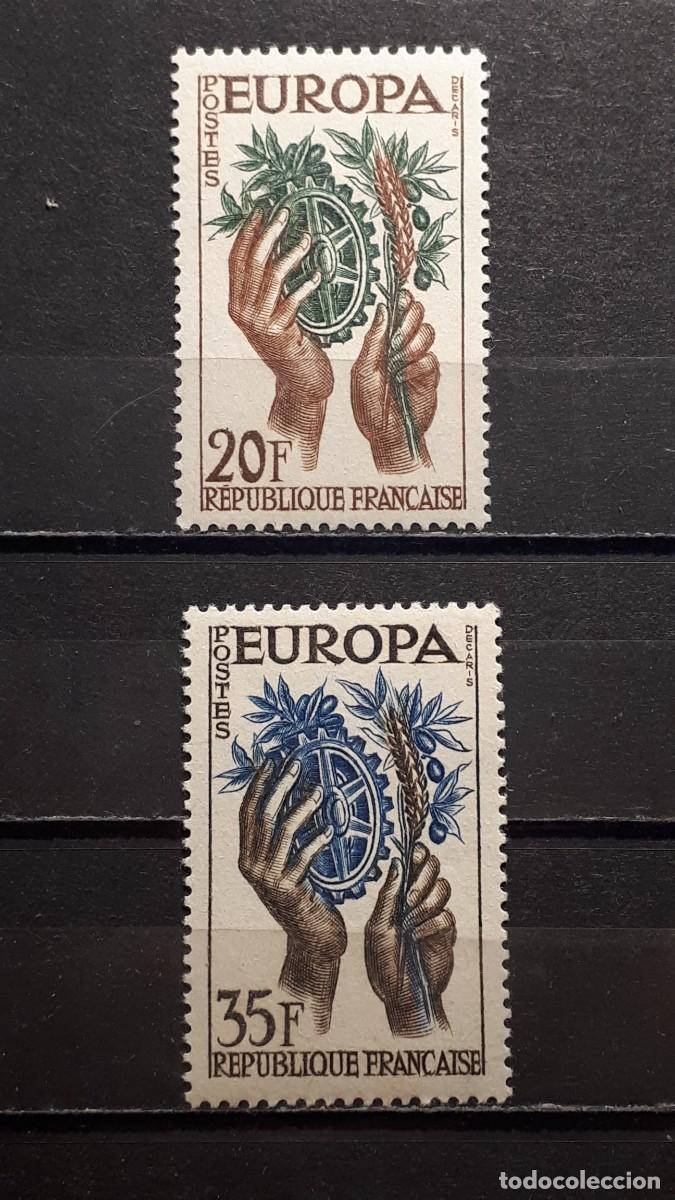Sellos: FRANCIA. A&ntilde;o 1957. **. YVERT 1122/3 - Foto 1