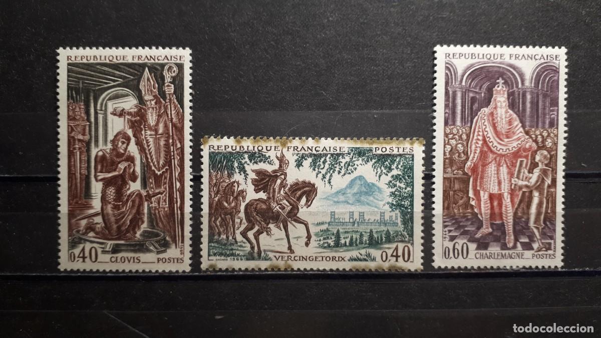 Sellos: FRANCIA. A&Ntilde;O 1966. **. YVERT 1495/7 - Foto 1