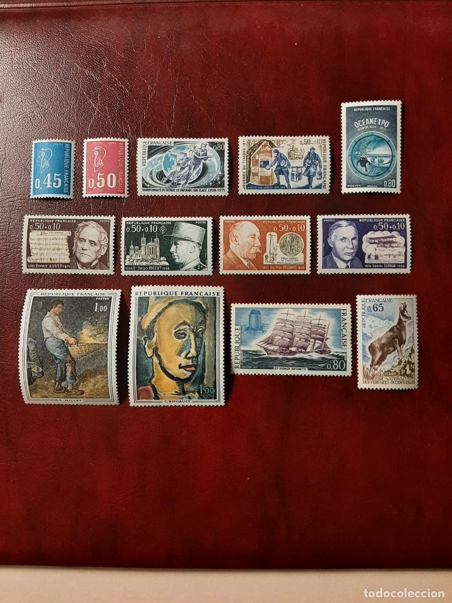 Sellos: YVERT: 1663/1675. Francia. A&ntilde;o 1971. - Foto 1