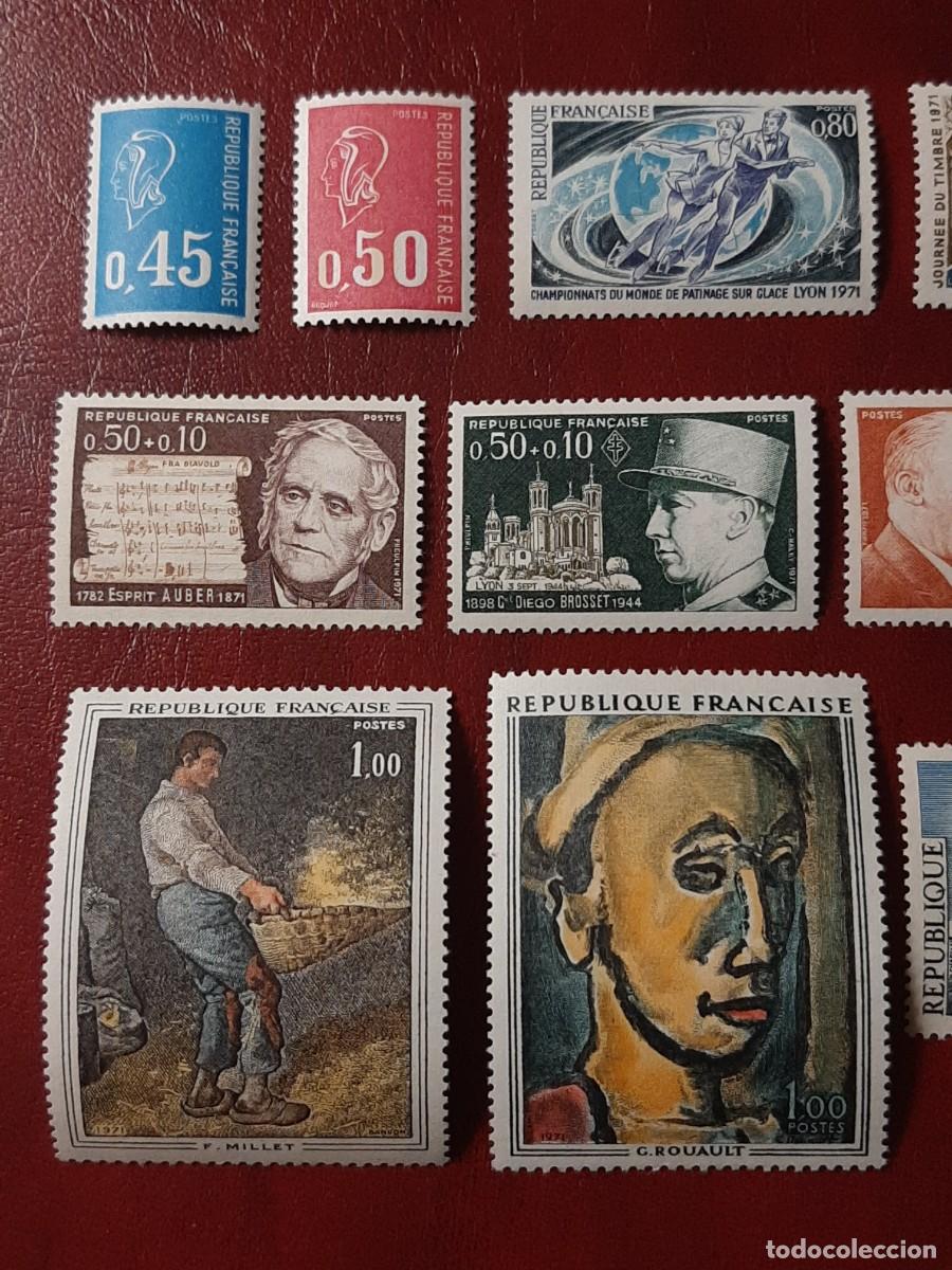 Sellos: YVERT: 1663/1675. Francia. A&ntilde;o 1971. - Foto 2