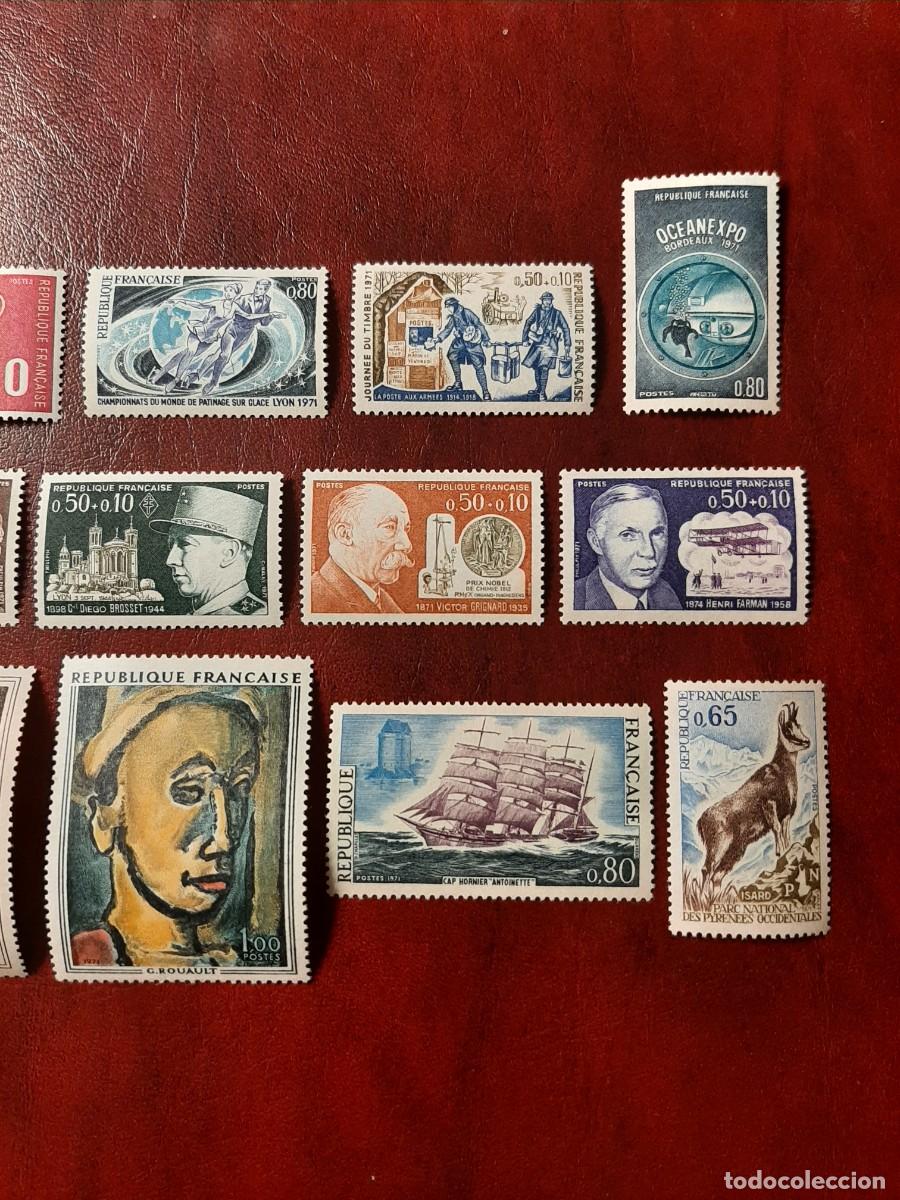 Sellos: YVERT: 1663/1675. Francia. A&ntilde;o 1971. - Foto 3