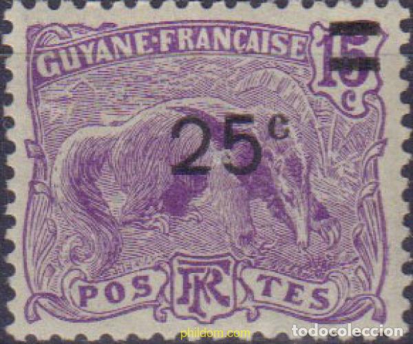 Stamps: 670012 HINGED GUYANA FRANCESA 1924 BASICA