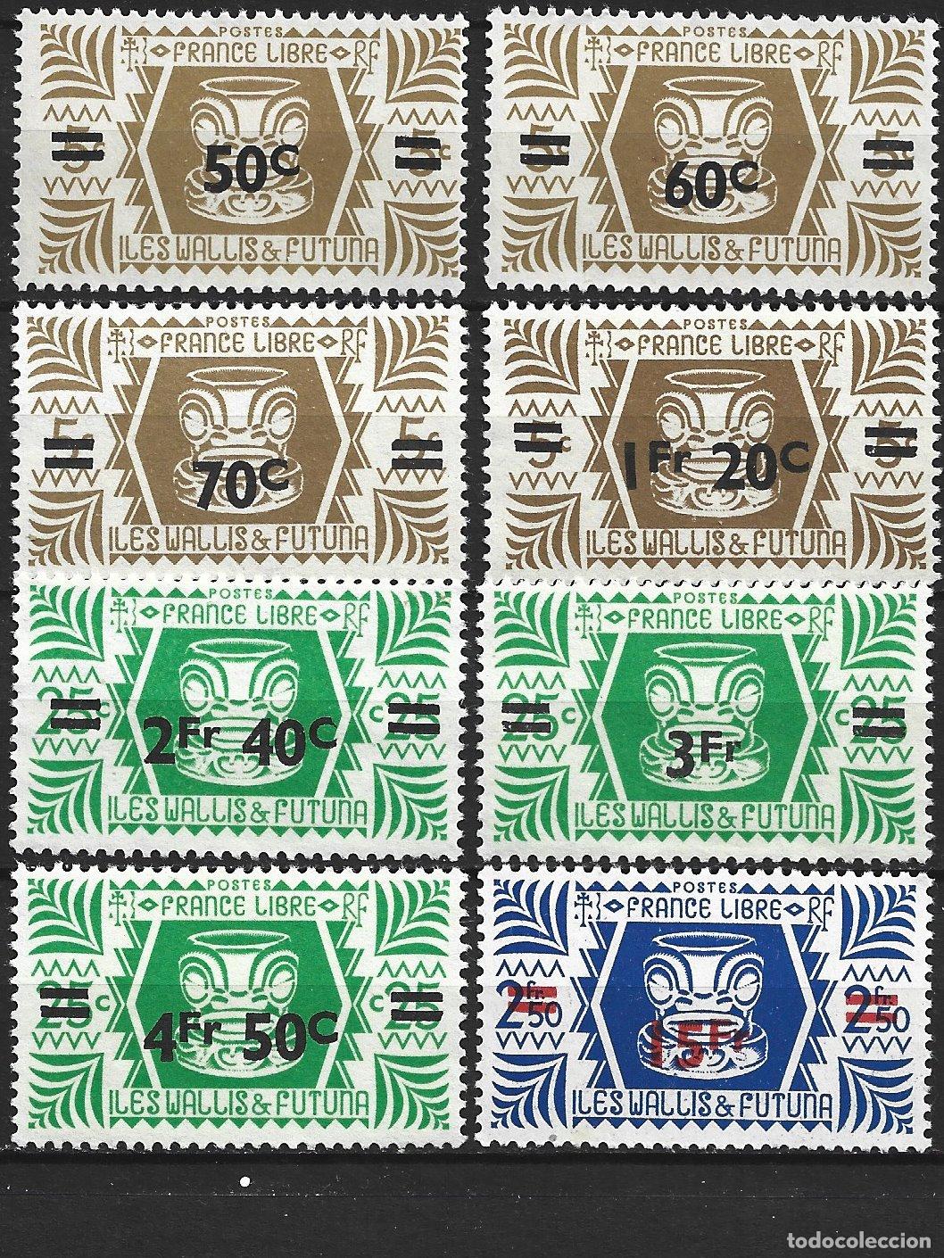 Timbres: WALLIS Y FUTUNA COLONIA FRANCESA YVERT NUM. 148/155 SERIE COMPLETA NUEVA SIN GOMA