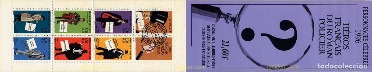 Timbres: 3311 MNH FRANCIA 1996 HEROES FRANCESES DE LA NOVELA POLICIACA