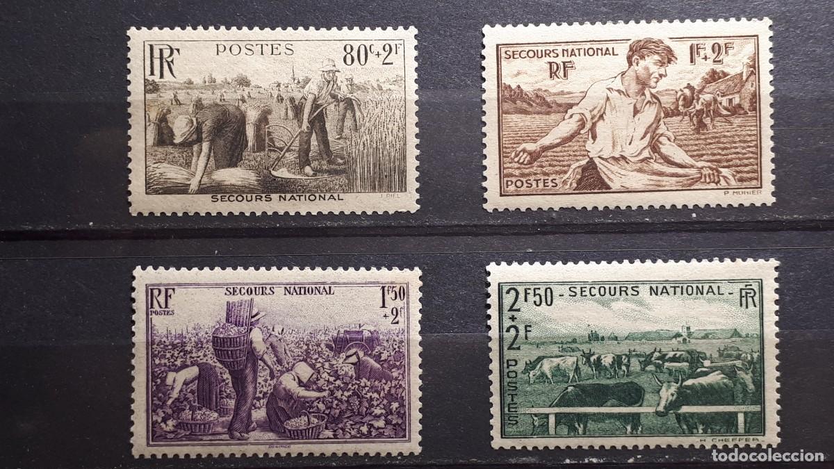 Sellos: FRANCIA. A&Ntilde;O 1940. **. YVERT 466/9 - Foto 1