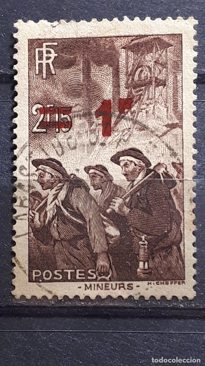 Sellos: FRANCIA. A&Ntilde;O 1940-1. &deg;. YVERT 489 - Foto 1