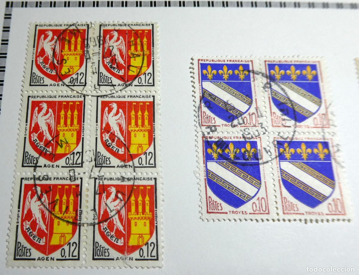 Sellos: Hoja con 55 sellos de Francia - Foto 2