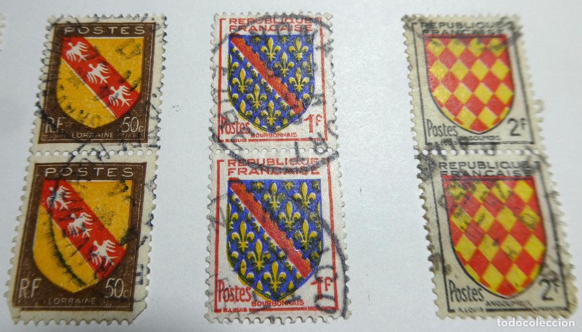Sellos: Hoja con 55 sellos de Francia - Foto 5