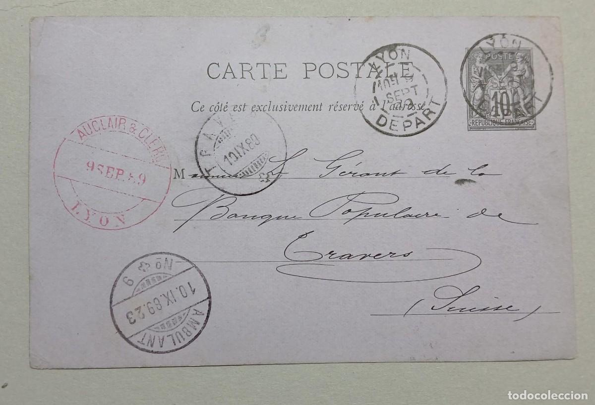 Sellos: Carta postal francia - Foto 1