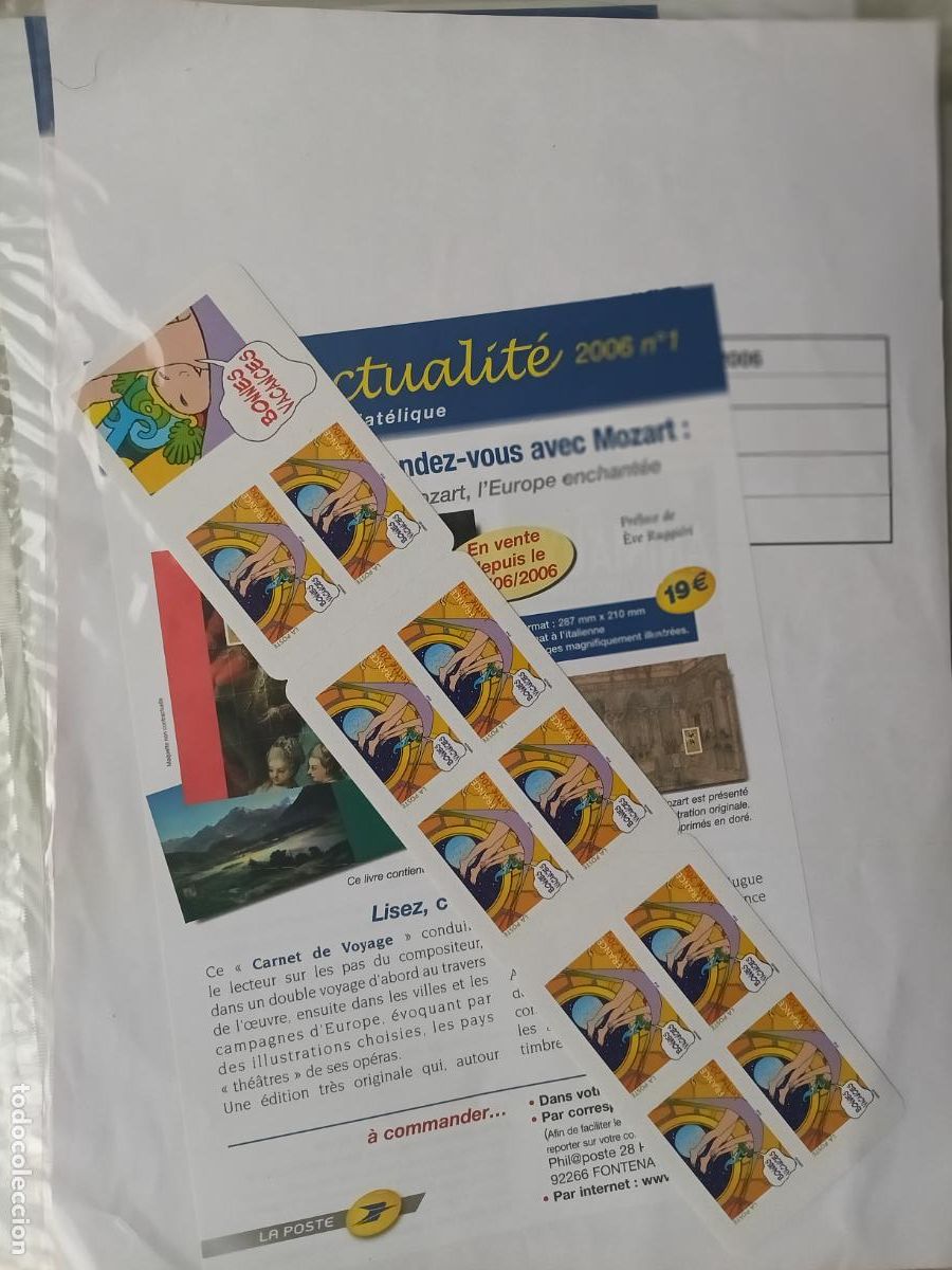 Stamps: Francia. Sellos nuevos precintados, segundo trimestre 2006. Facial 5,30 E