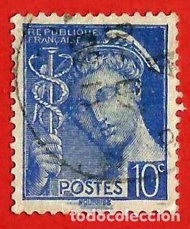 Sellos: Francia. 1938. Yvert # 404. Mercurio - Foto 1