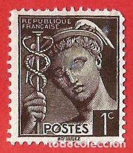 Sellos: Francia. 1939. Yvert # 404. Mercurio - Foto 1
