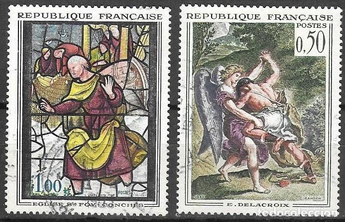 Sellos: SELLOS USADOS DE FRANCIA 1963, YT 1376/ 77