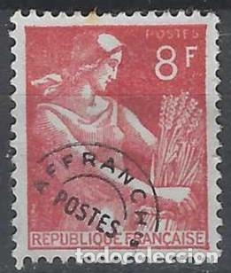 Sellos: FRANCIA 1954 - PRECANCELADOS, ROJO - MSG - Foto 1