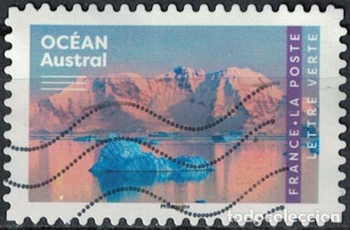 Briefmarken: Francia 2025 Oblit&eacute;r&eacute; Used Oc&eacute;ans Oc&eacute;an Austral volet central du carnet