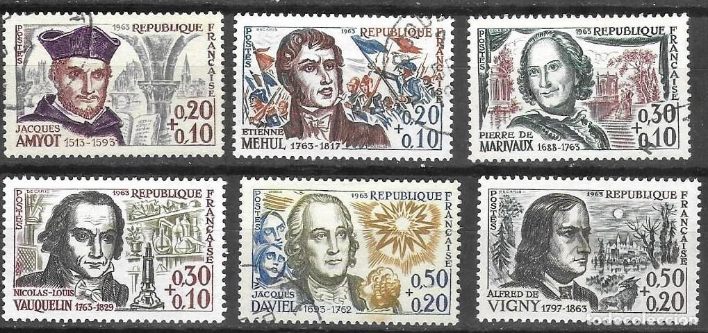 Sellos: SELLOS USADOS DE FRANCIA 1963, YT 1370/ 75