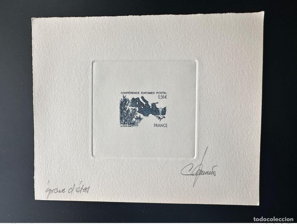 Sellos: Francia 2009 YT 4422 Artist's proof edici&oacute;n conjunta de la conferencia STATE Euromed