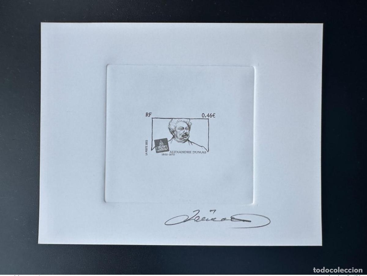 Stamps: Francia 2002 YT 3536 Prueba art&iacute;stica ETAT Proof Alexandre Dumas (II)