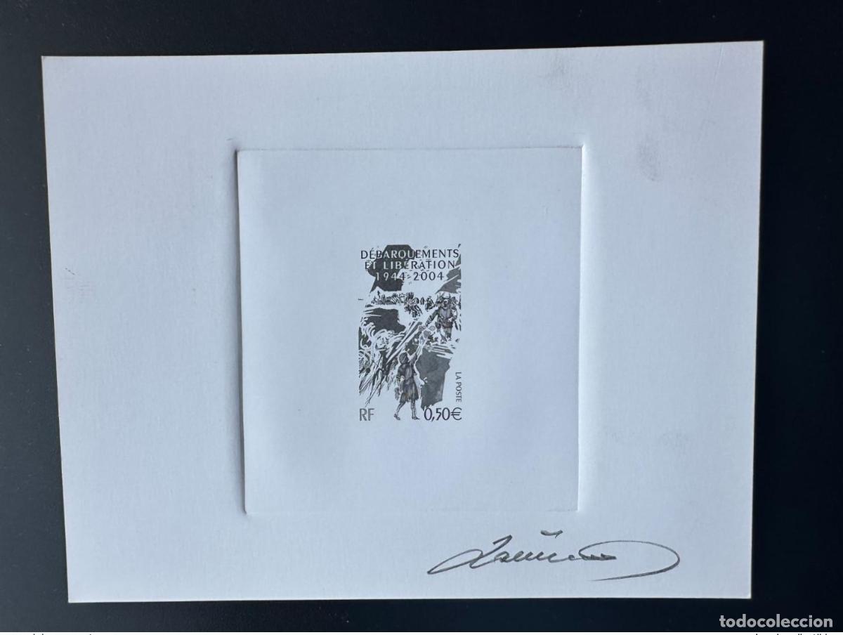 Stamps: Francia 2004 YT 3675 Prueba de artista: DESEMBARCO ESTATAL LIBERACI&Oacute;N Normand&iacute;a
