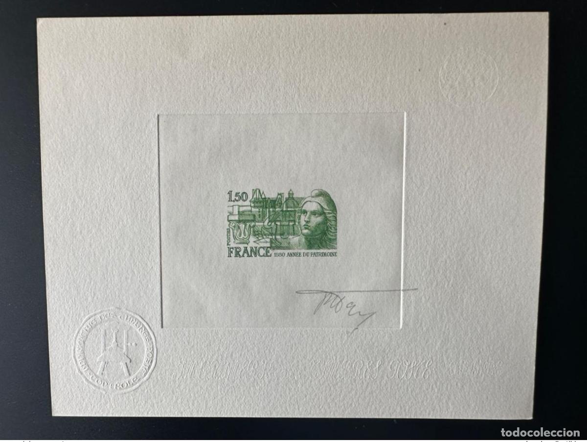 Francobolli: Francia 1980 YT 2092 Prueba art&iacute;stica Proof Heritage A&ntilde;o del Patrimonio