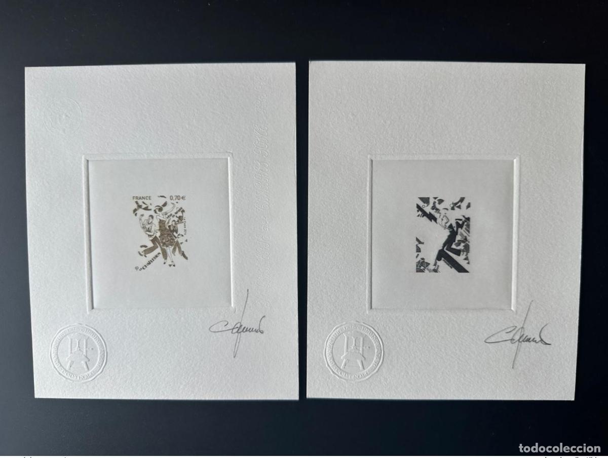 Francobolli: Francia 2016 YT 5083 Sello a prueba de artista F&ecirc;te du Stamp le Charleston danse