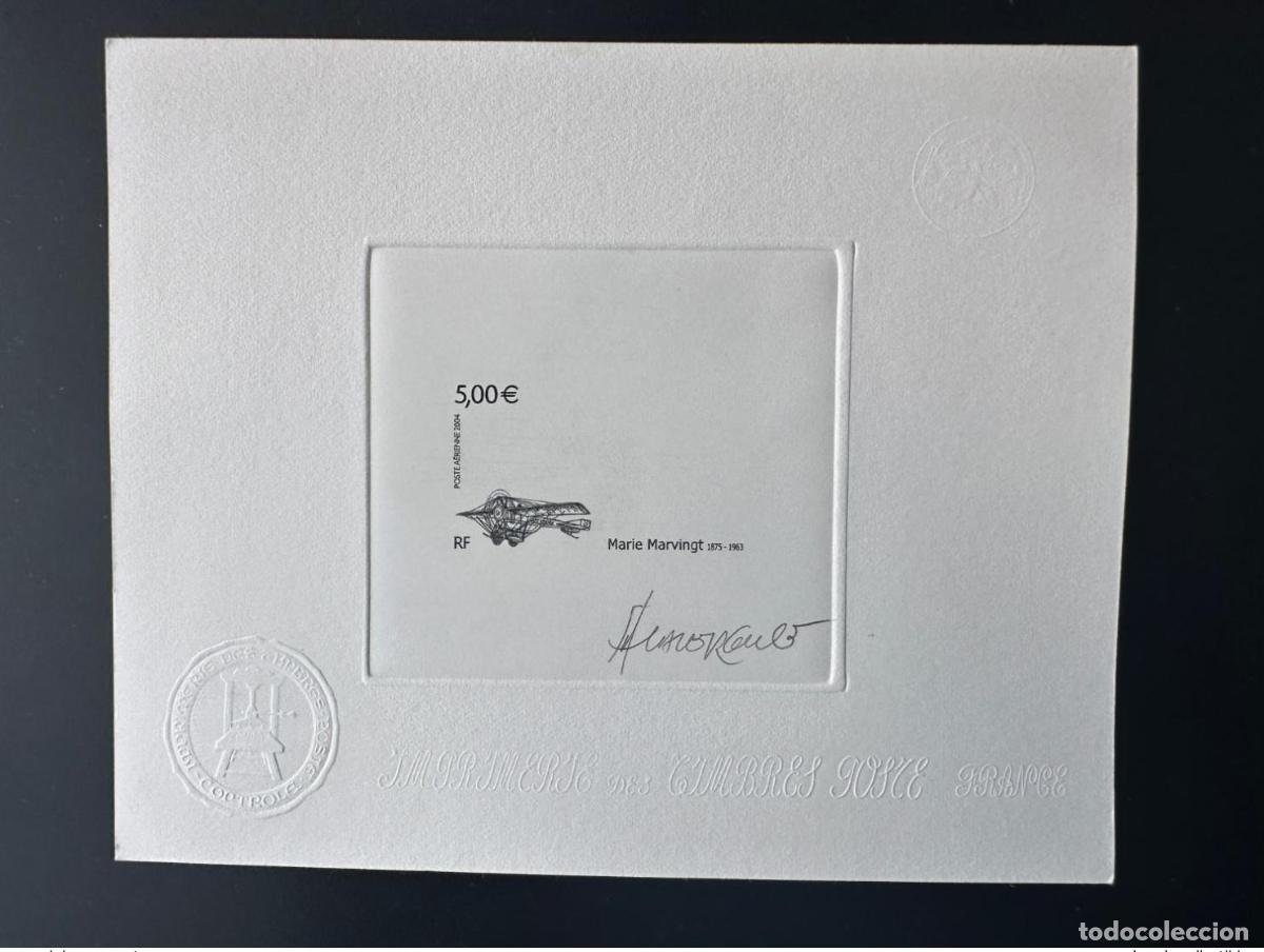 Francobolli: Francia 2004 YT PA 67 Prueba de artista Marie Marighty Monoplane Nieuport Avion