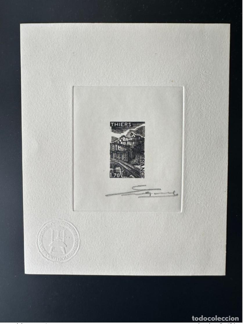 Briefmarken: Francia 1976 YT 1904 Prueba art&iacute;stica Thiers Puy-de-D&ocirc;me