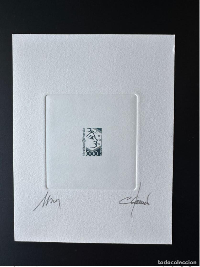 Sellos: Francia Prueba art&iacute;stica El proyecto Marianne Europe no se conserva azul 0.00 (I)