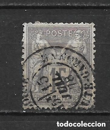 Sellos: francia 1876 sello usado 1.90&euro; - 1/6