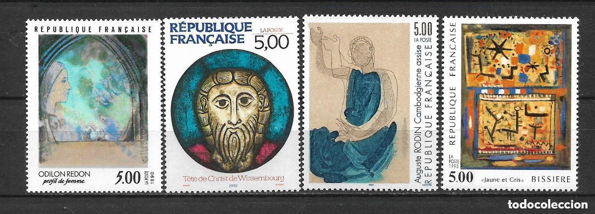Sellos: francia 1990 scott 2209-2212 completa ** mnh 9&euro; - 6/1