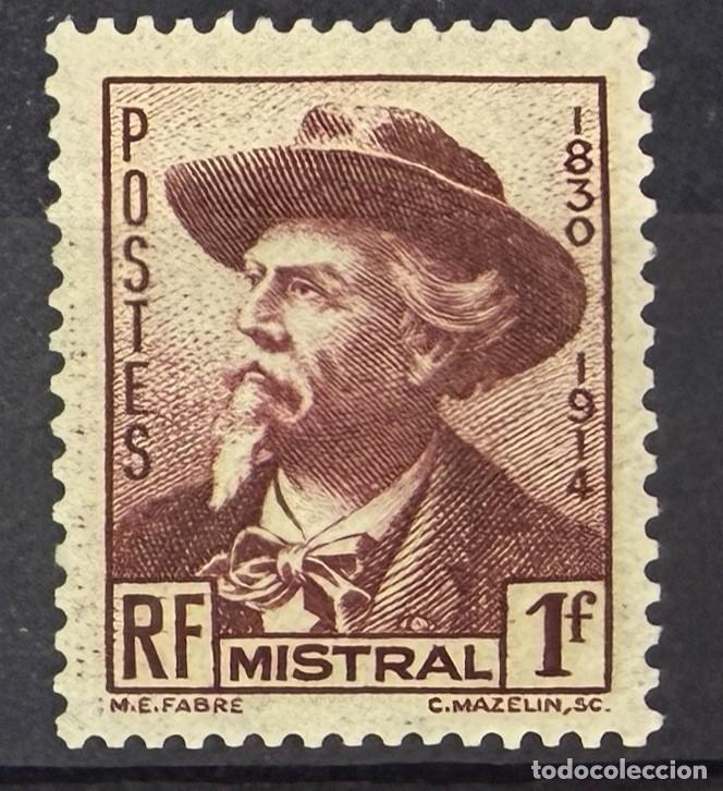 Sellos: FRANCIA, 1941. YVERT 495. POETA FREDERIC MISTRAL. NUEVO. SIN FIJASELLOS