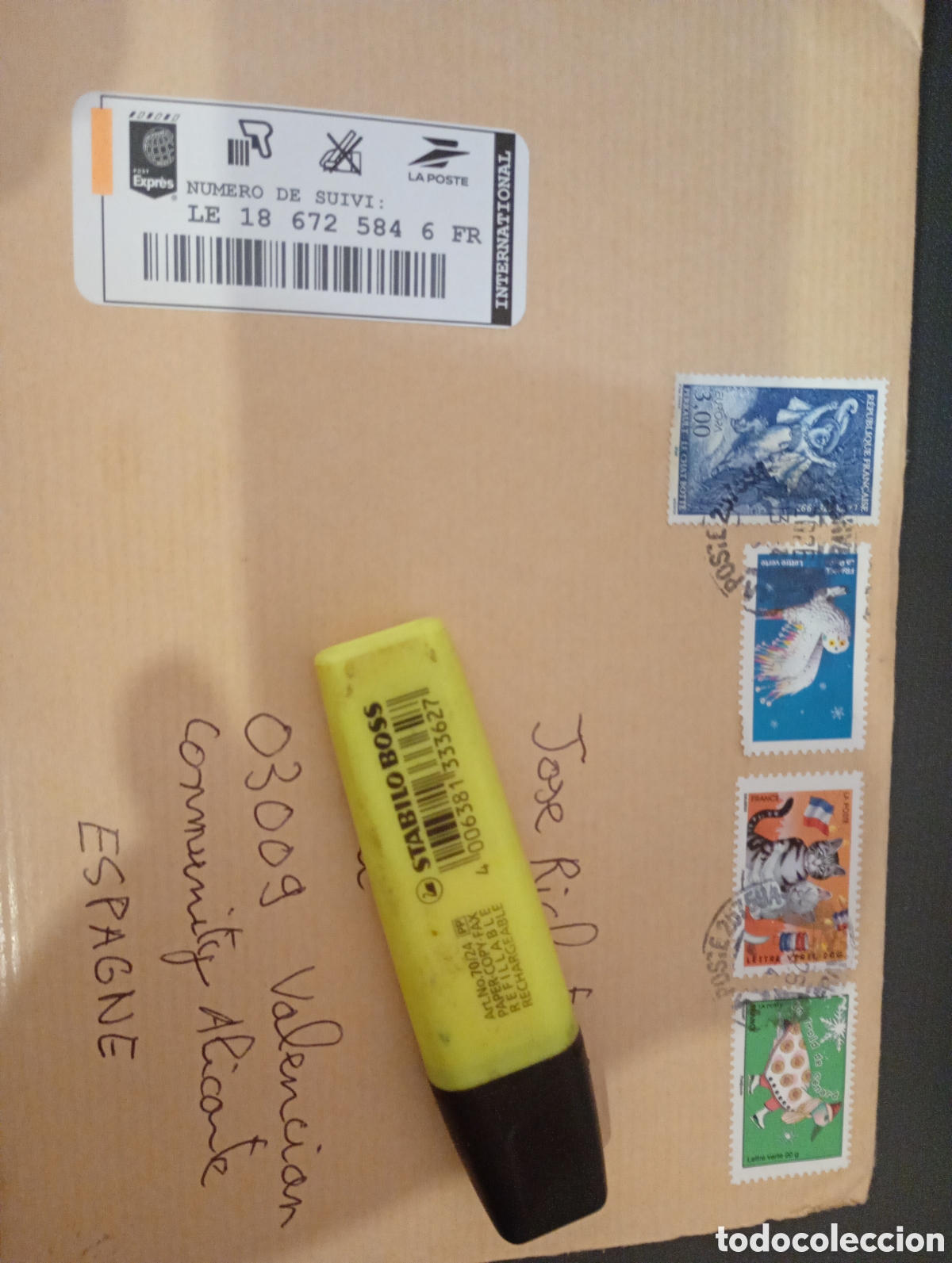 Sellos: Sobre franqueado Francia