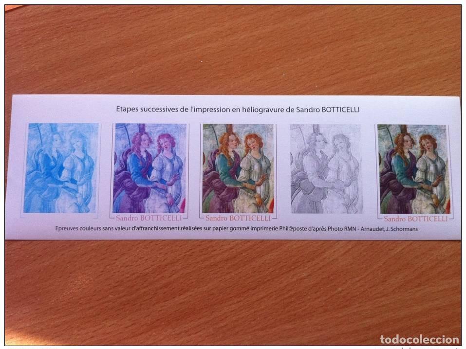 Sellos: FRANCIA - IMPRESIONES SUCESIVAS A PRUEBA DE CINTA O GOMA 3301 SANDRO BOTTICELLI