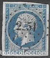 Sellos: SELLO USADO DE FRANCIA 1860, YT 14A