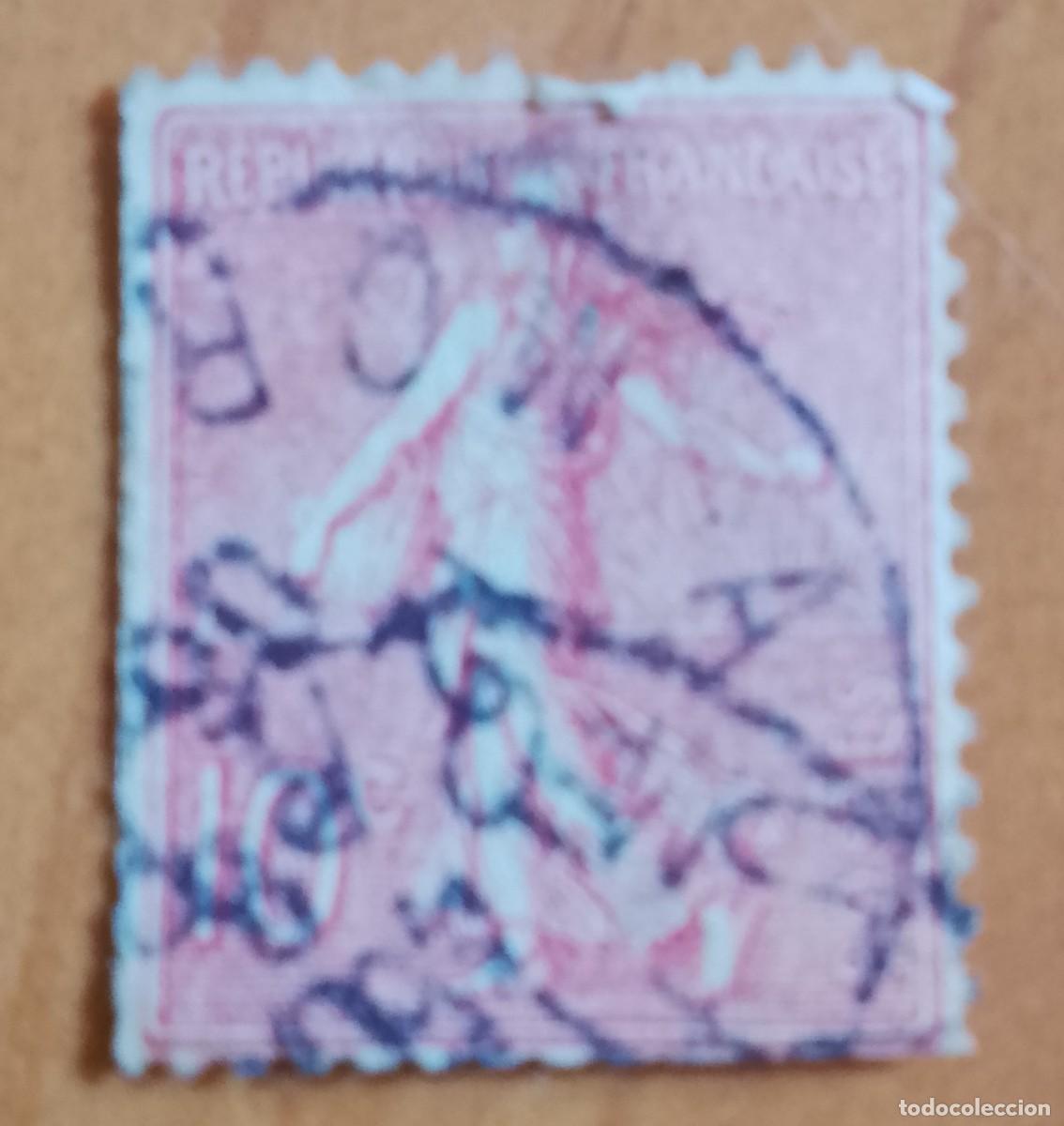 Sellos: FRANCIA - V/F 10 - A&Ntilde;O 1907 - LA SEMBRADORA - YV 138