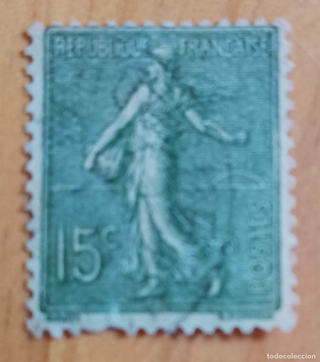 Sellos: FRANCIA - V/F 15 C - A&Ntilde;O 1927 - LA SEMBRADORA . YV 235