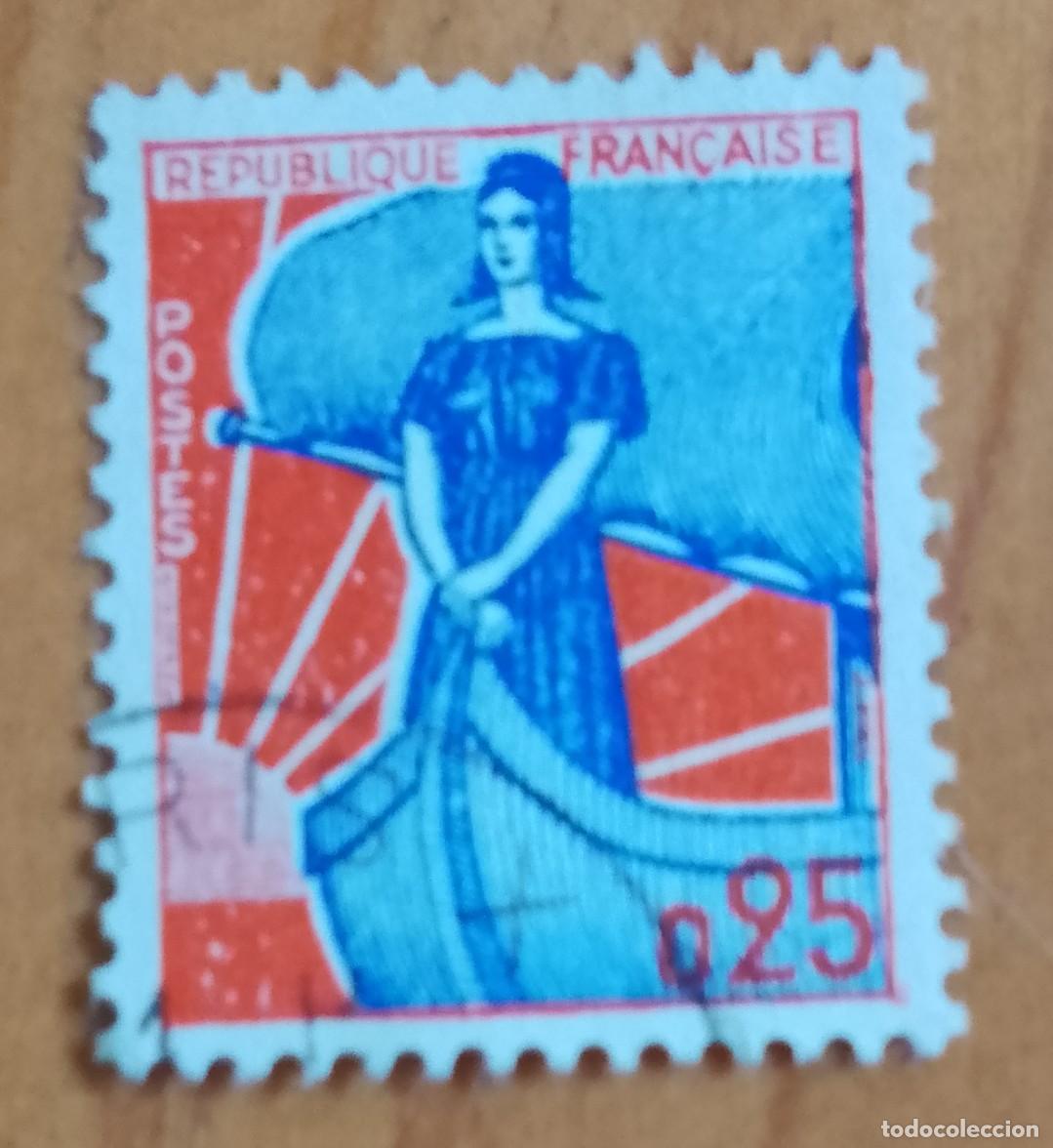 Sellos: FRANCIA - V/F 0,25 - LA ARIANNE EN BARCA