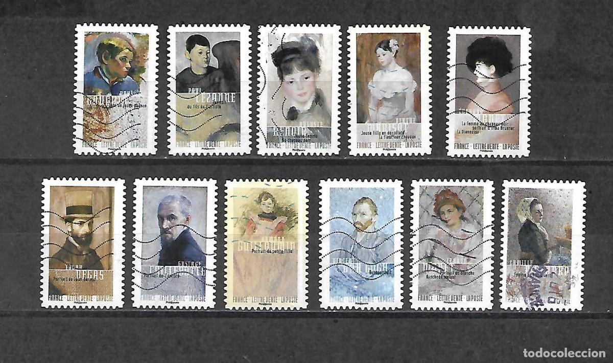 Sellos: Normand&iacute;a IMPRESIONISTAS., Francia. sellos a&ntilde;o 2016