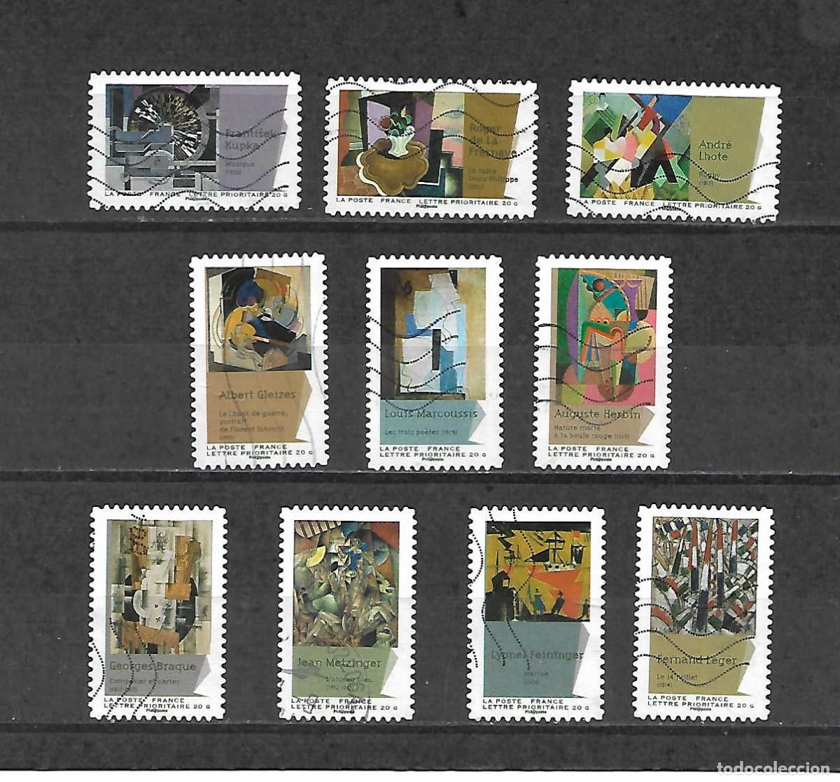 Sellos: CUBISMO: pinturas siglo XX., Francia. sellos a&ntilde;o 2012