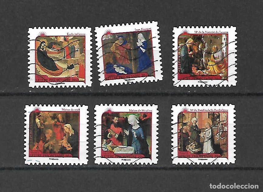 Sellos: NAVIDAD: pinturas famosas antiguas., Francia. sellos a&ntilde;o 2011