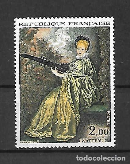 Sellos: Watteau, j.A.(1684-1721), pintor ingl&eacute;s. , Francia. sello a&ntilde;o 1973