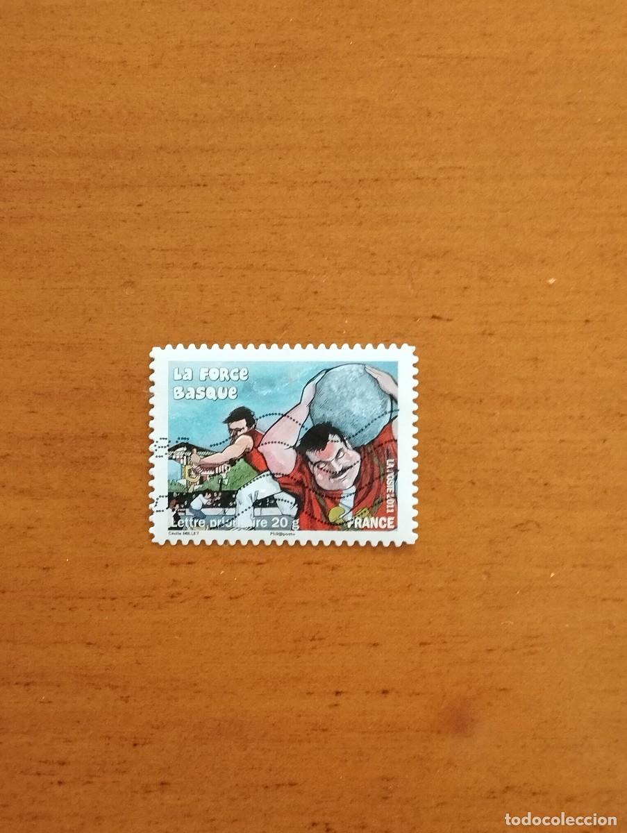 Sellos: 23.04/ Francia. Autoadhesivo. Sello en usado