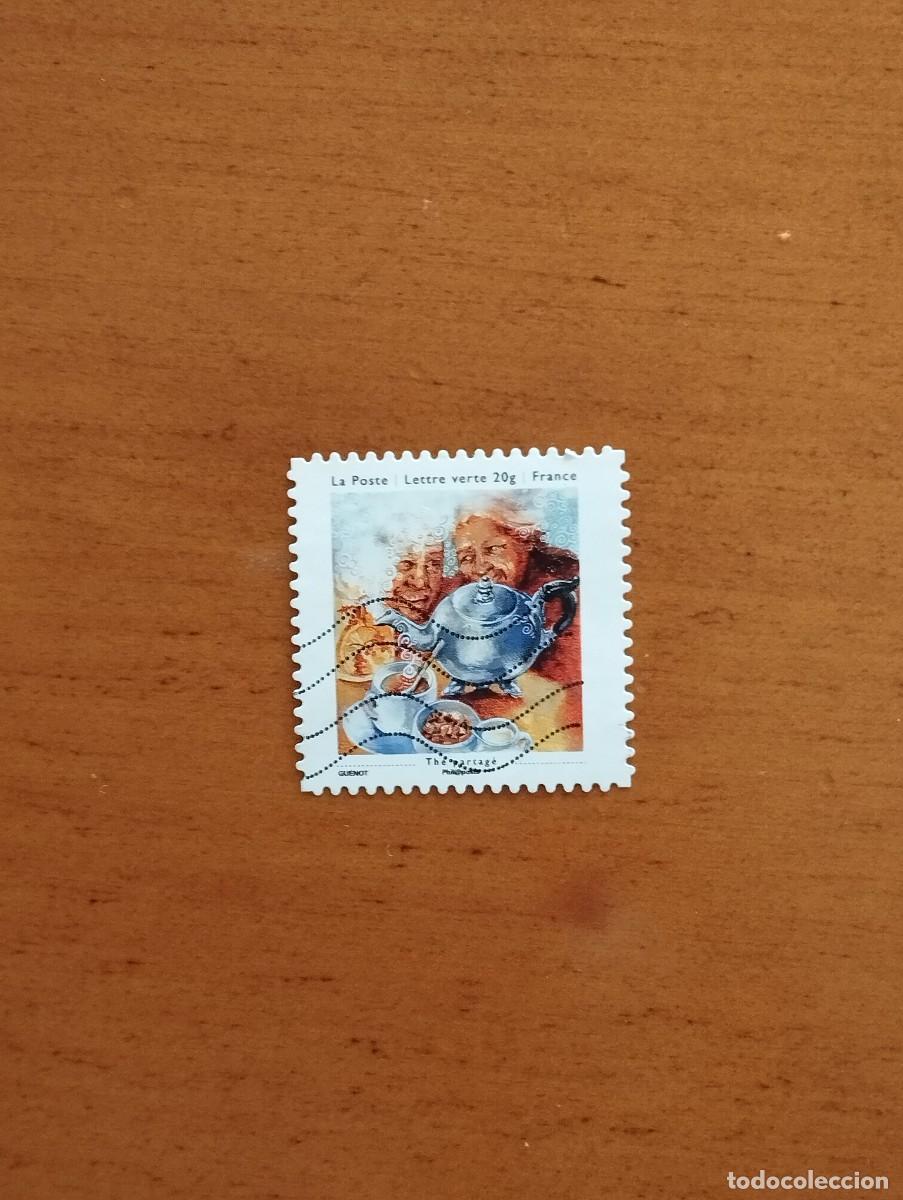 Sellos: 23.04/ Francia. Autoadhesivo. Sello en usado