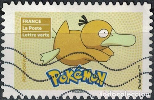 Sellos: Francia 2024 Oblit&eacute;r&eacute; Used Pok&eacute;mon Psykokwak Y&T FR 2440