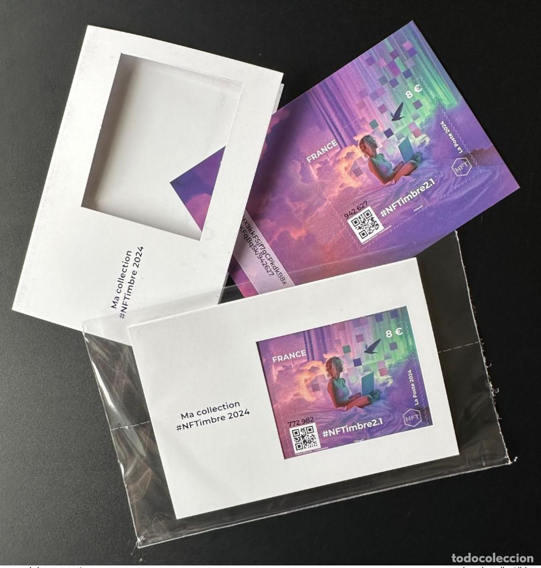 Sellos: Sello NFT 2.1 YT No. 2 de Francia 2024 nuevo adhesivo x1