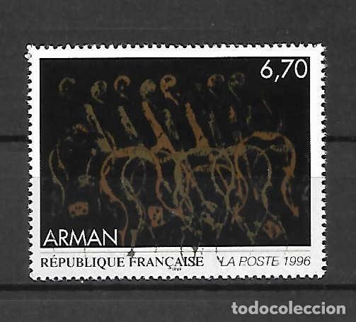 Sellos: ARMAN, Pierre (1928-1998), pintor surrealista. Francia. sello a&ntilde;o 1996 Yvert 4,- &euro;