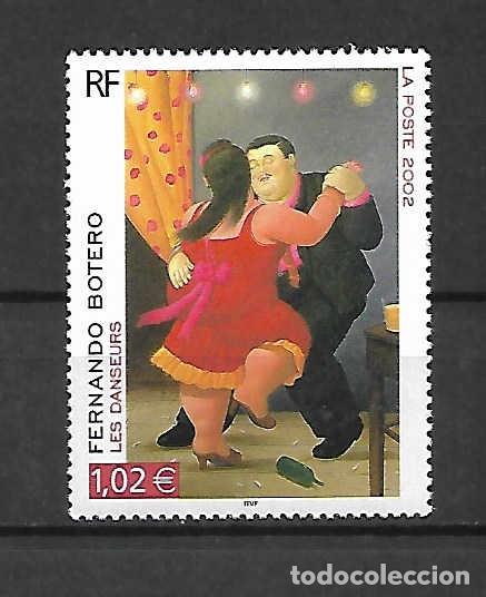 Sellos: BOTERO, F.(1932-2023), pintor y escultor colombiano. Francia. Yvert 4,- &euro;