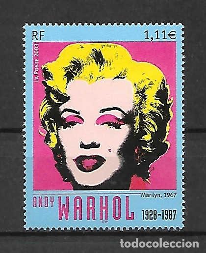 Sellos: ANDY WARHOL (1928-1987), pintor POP americano. Francia . Yvert 4,20 &euro;