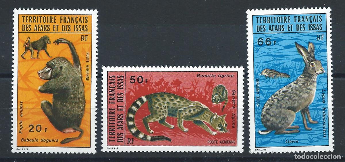 Sellos: Afars et des Issas PA N&deg;94/96** (MNH) 1973 - Faune &rdquo;Animaux&rdquo;