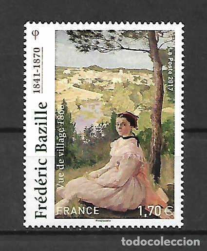 Sellos: Fr&eacute;d&eacute;ric BAZILLE, (1841-1870), pintor . Francia, sello a&ntilde;o 2017 Yvert 5,00 &euro;